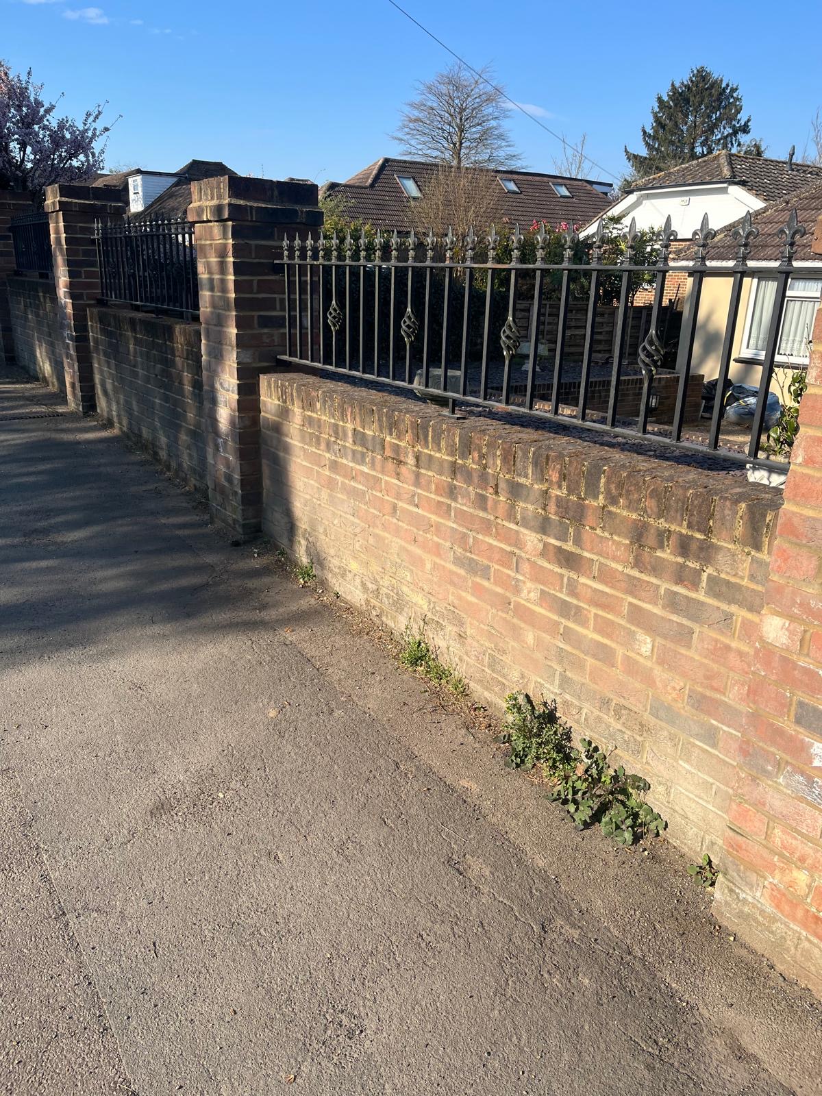 Brick Wall, Dirty, Pressure Washing, DB General Maintenance