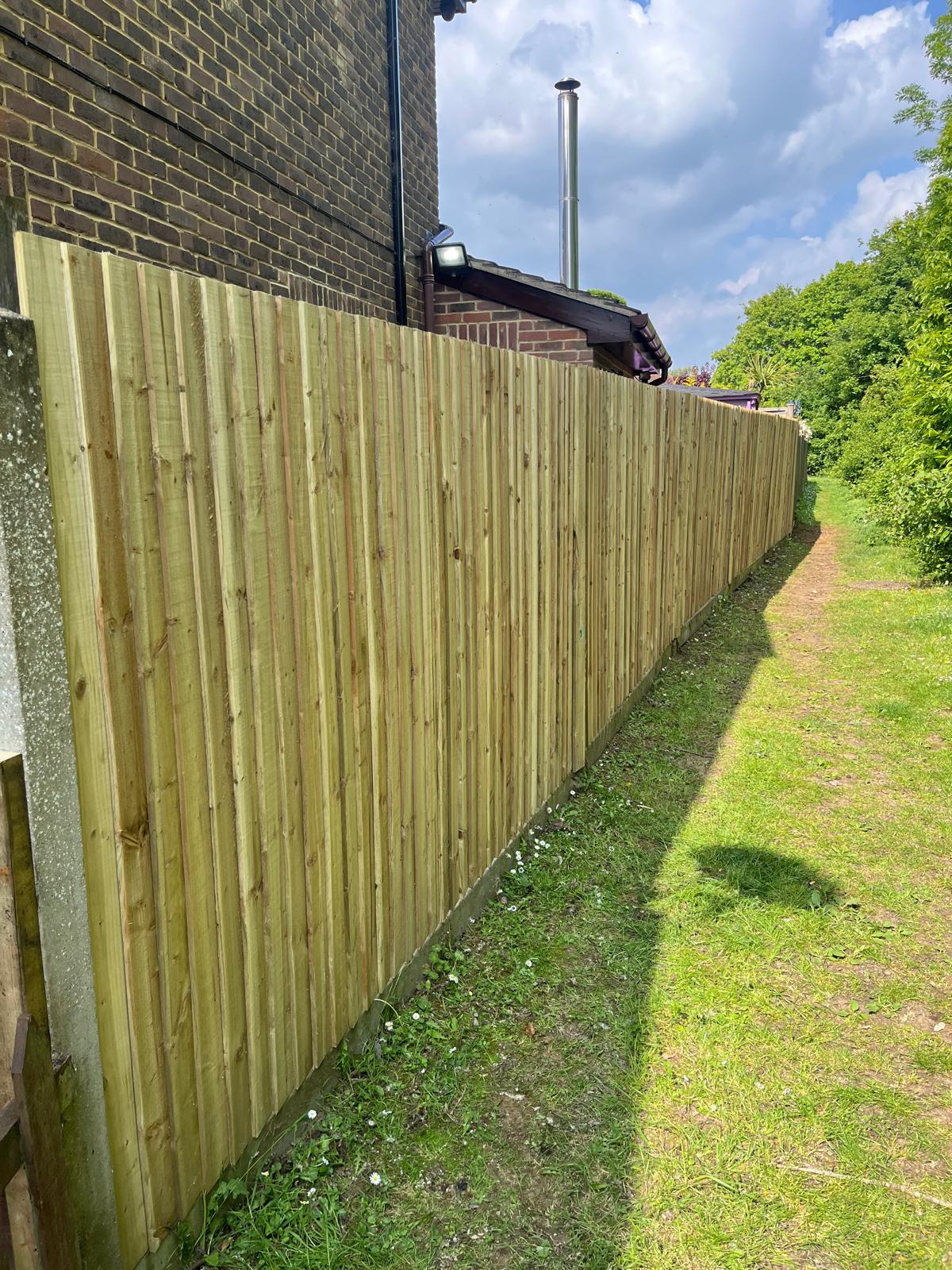 Fence Installation after completion